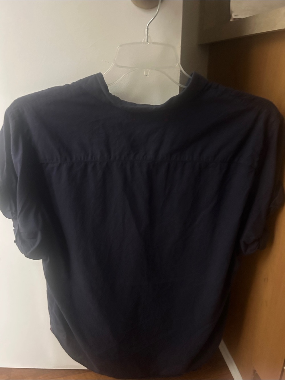 XiRENA Navy Short-Sleeve Button-Front Shirt - Picture 2 of 2